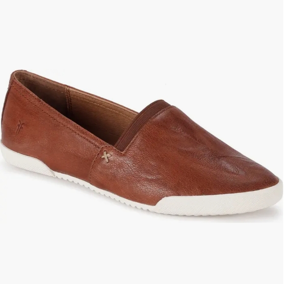 Frye Melanie Slip On Flats Cognac Women's 9.5 - Picture 1 of 14
